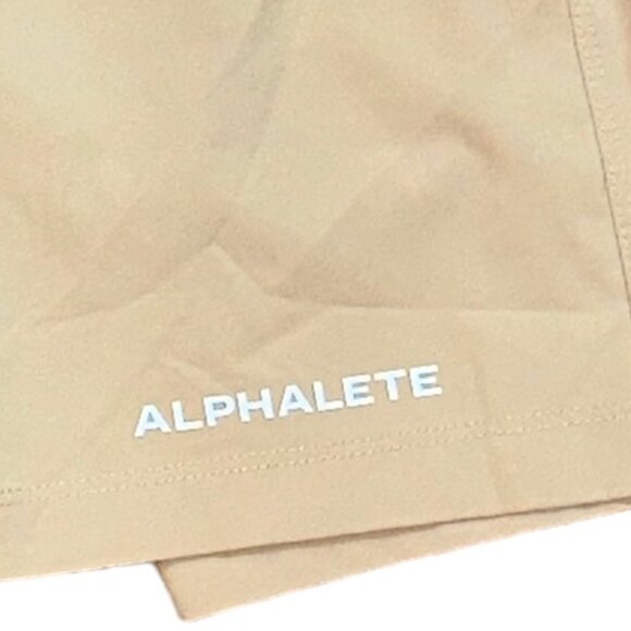 Alphalete Infinity Gym Shorts Tan 8" Unlined Workout Athletic Size Small - Picture 2 of 8